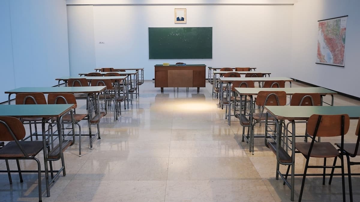 Sala de aula do Colégio Saint Clair